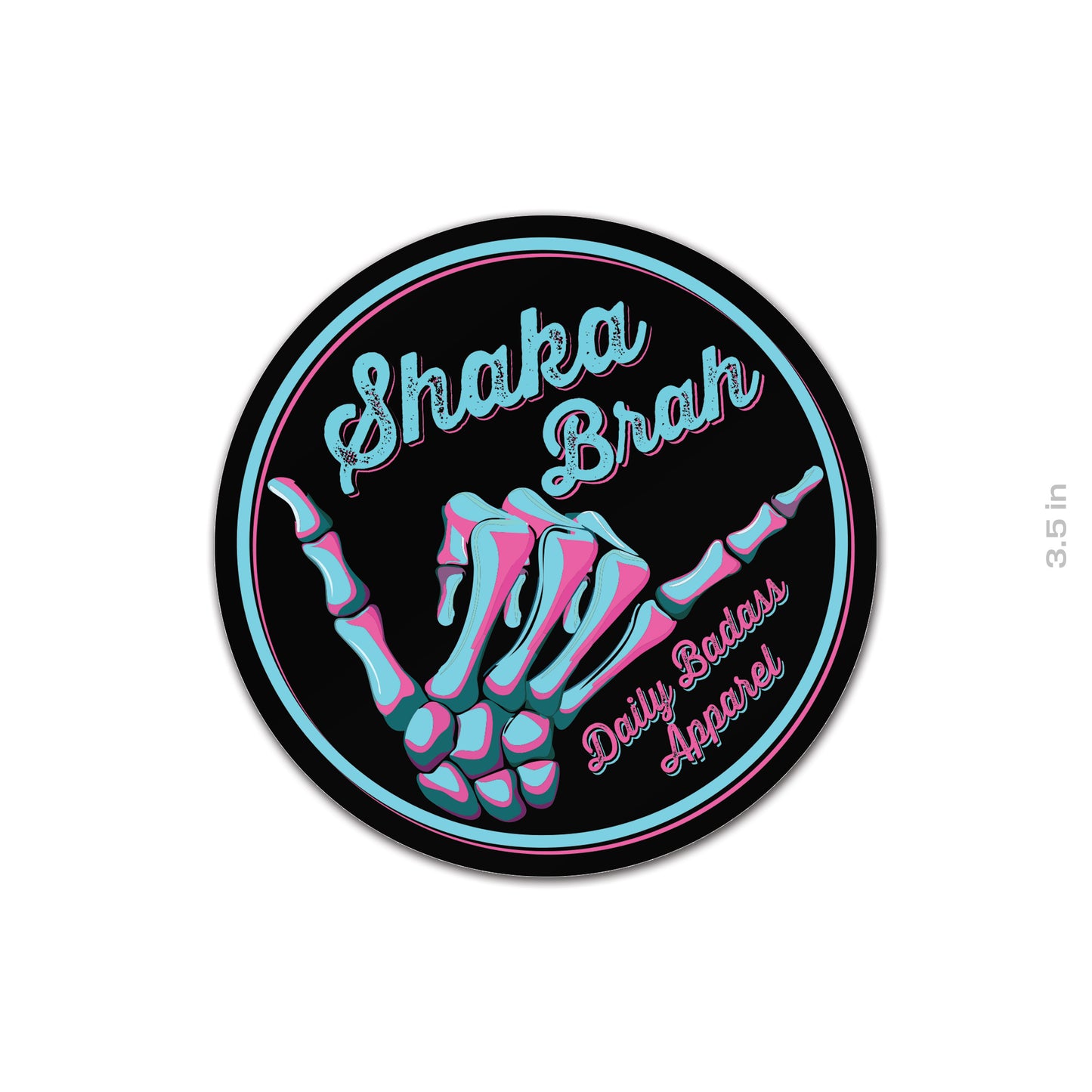 ShakaBrah Circle Sticker