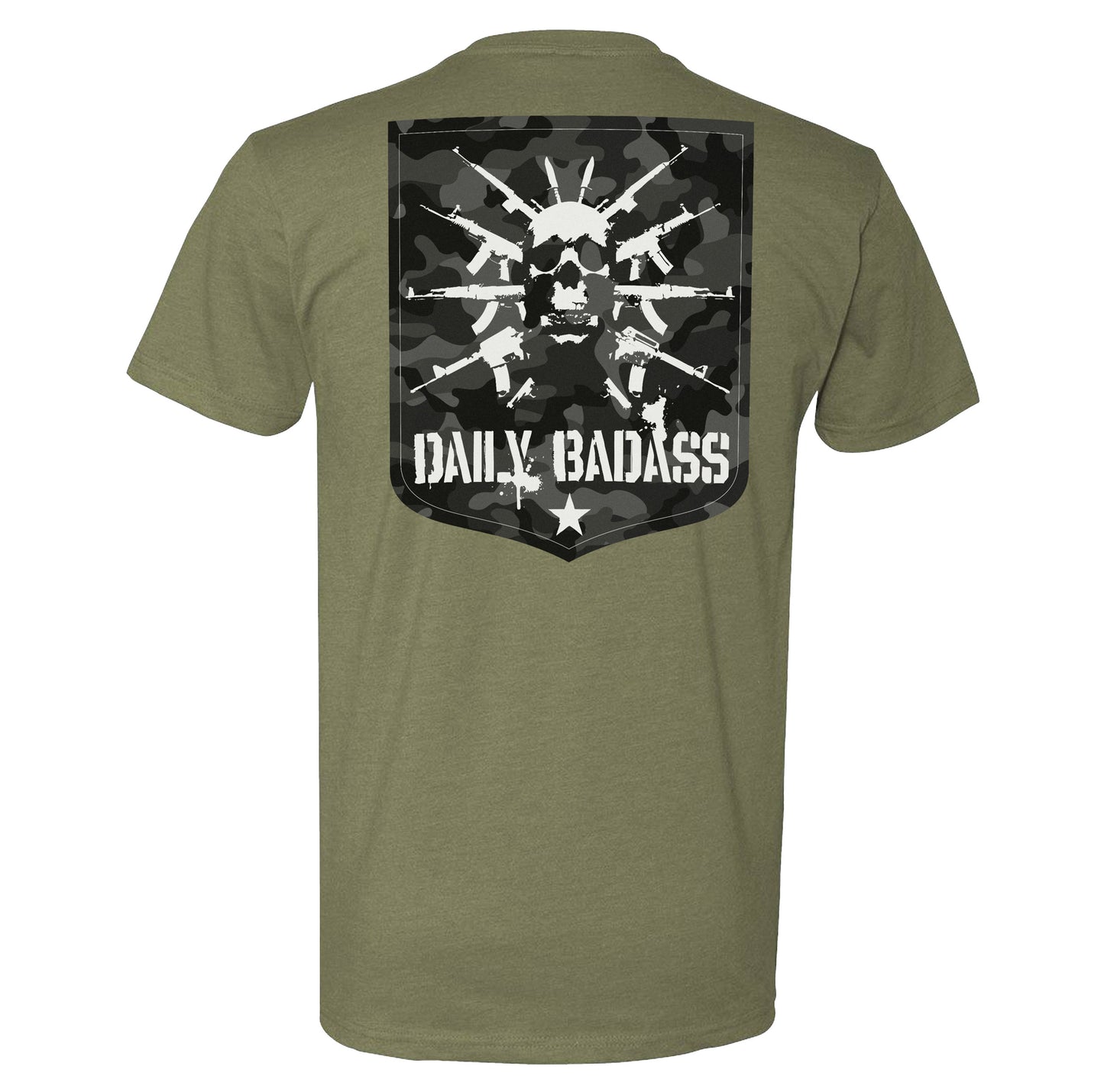 Daily Badass Camo Logo Tee