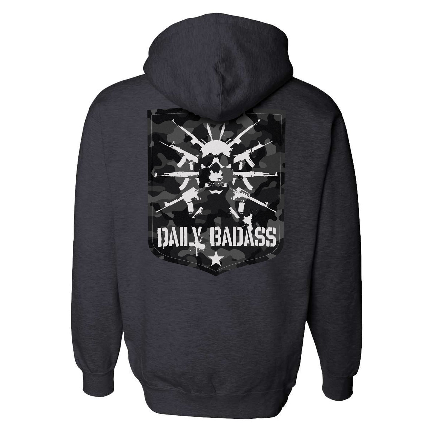 Daily Badass Camo Logo Hoodie