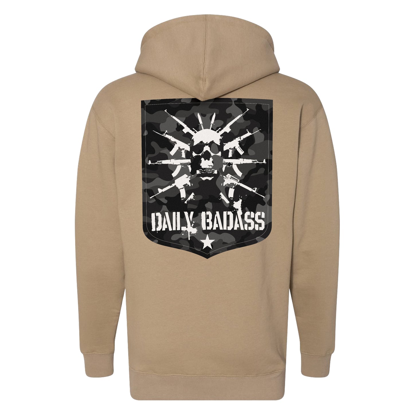 Daily Badass Camo Logo Hoodie