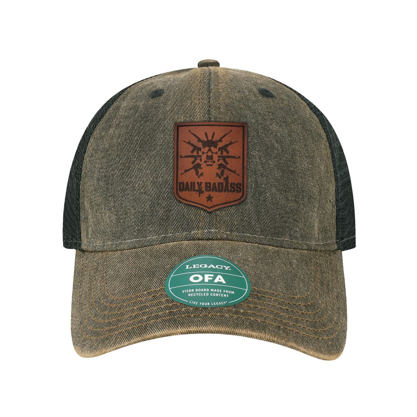 Daily Badass Leather Patch Dad Hat