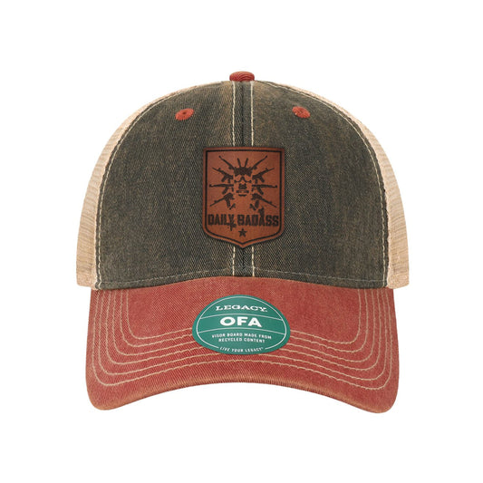 Daily Badass Leather Patch Dad Hat