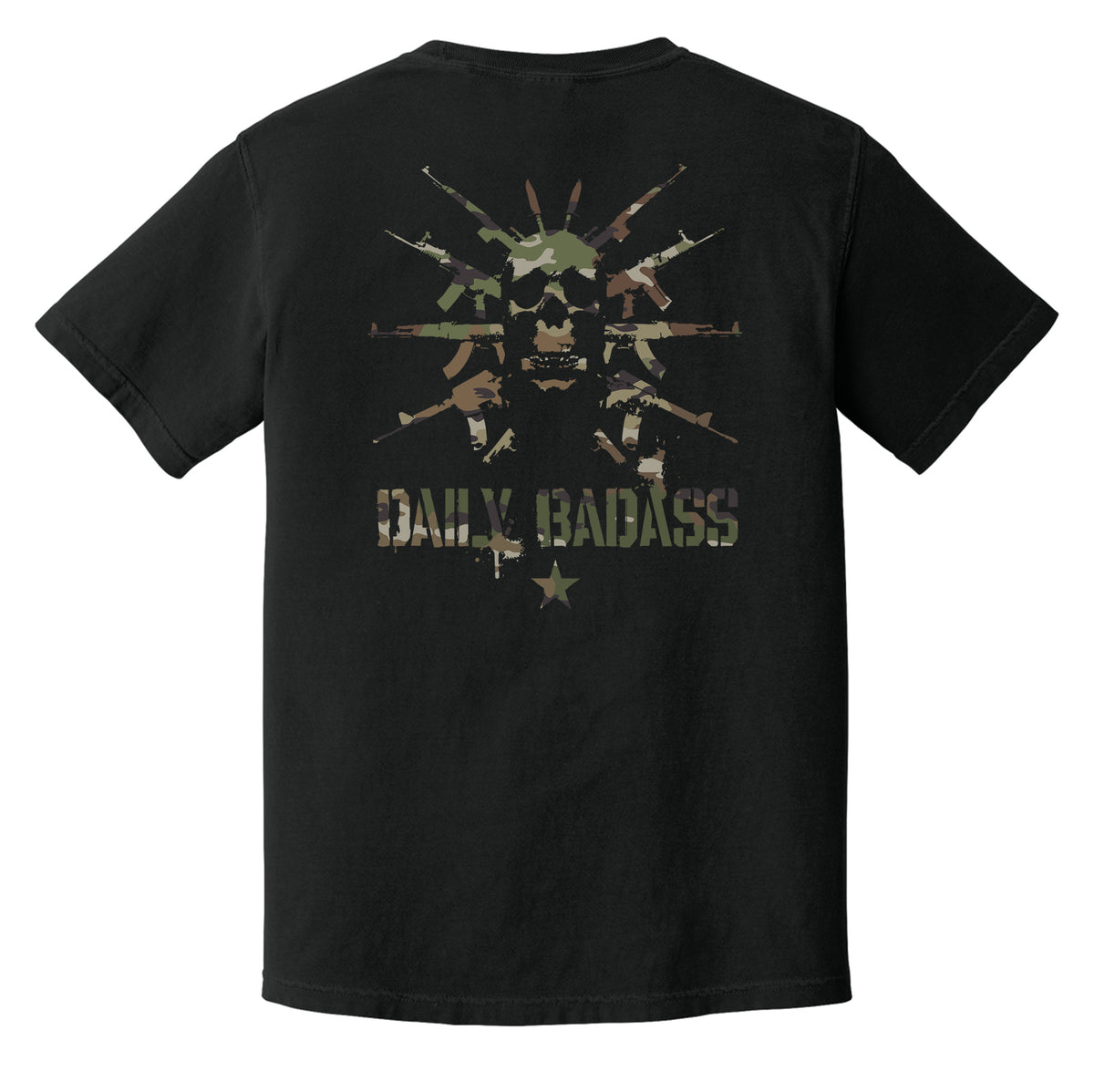 Daily Badass Multicam Logo Heavyweight Tee