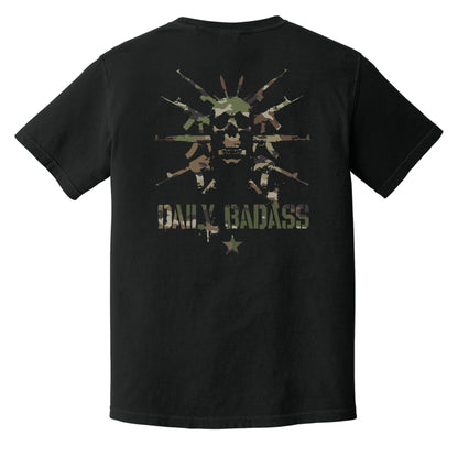 Daily Badass Multicam Logo Heavyweight Tee