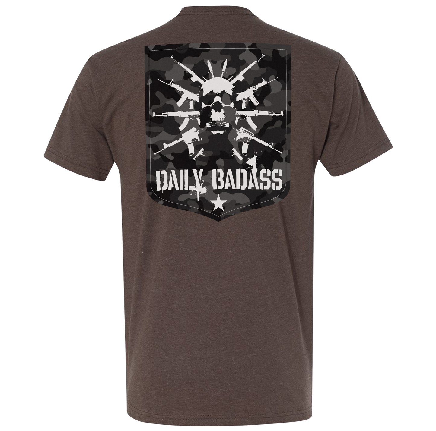 Daily Badass Camo Logo Tee