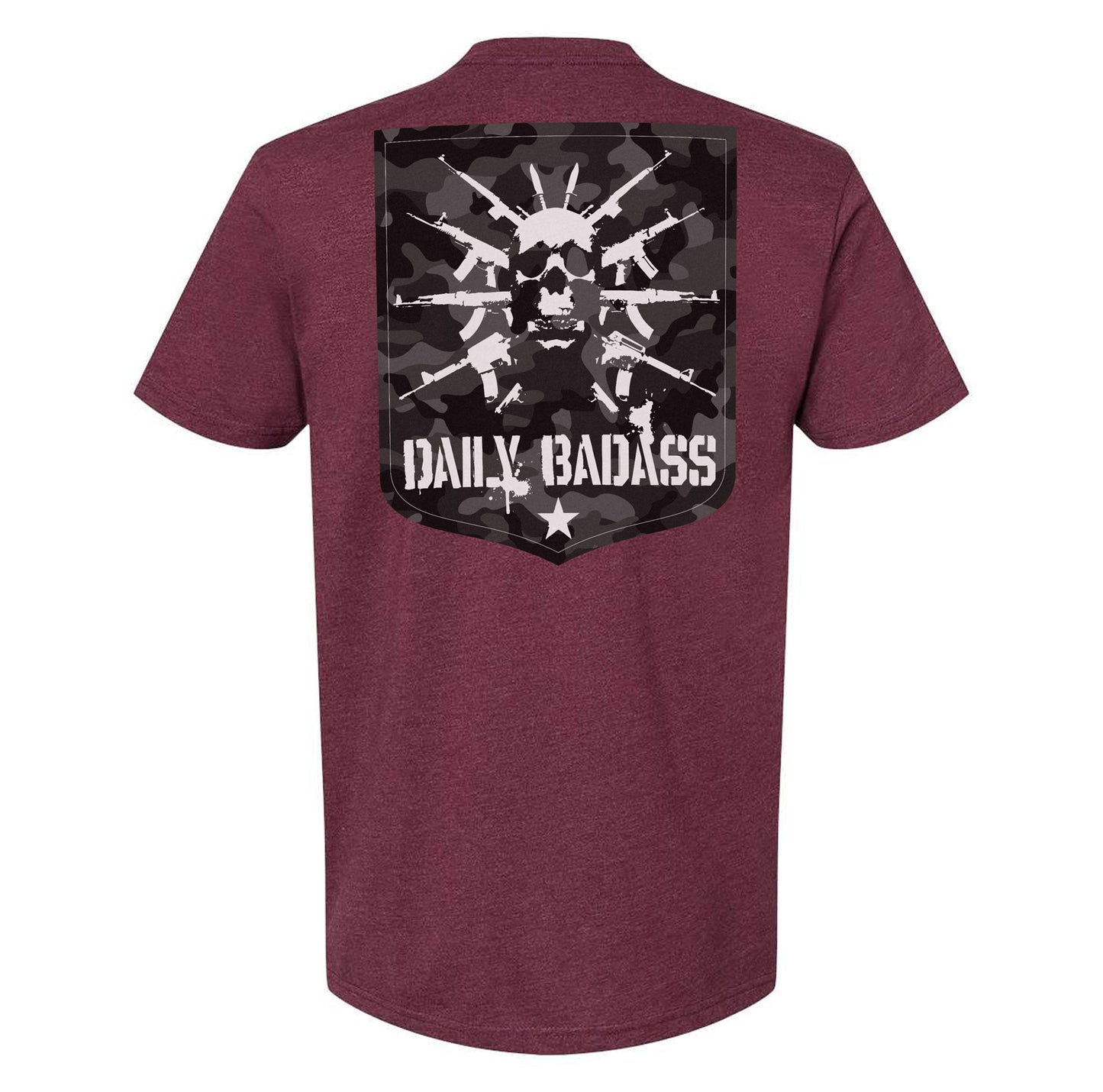 Daily Badass Camo Logo Tee