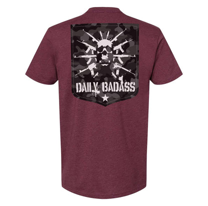 Daily Badass Camo Logo Tee