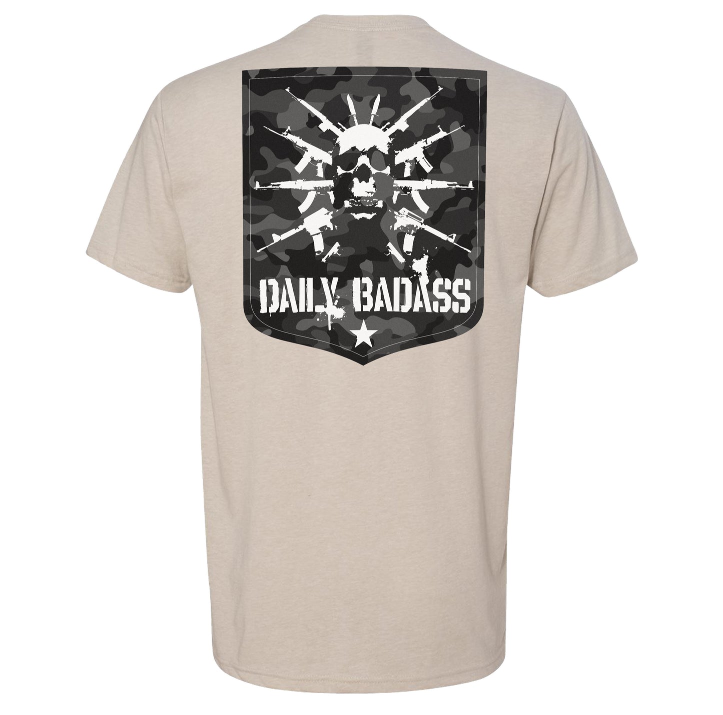 Daily Badass Camo Logo Tee