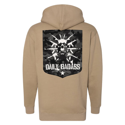 Daily Badass Camo Logo Hoodie