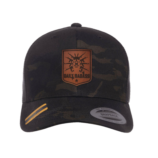 Daily Badass Leather Patch Snapback