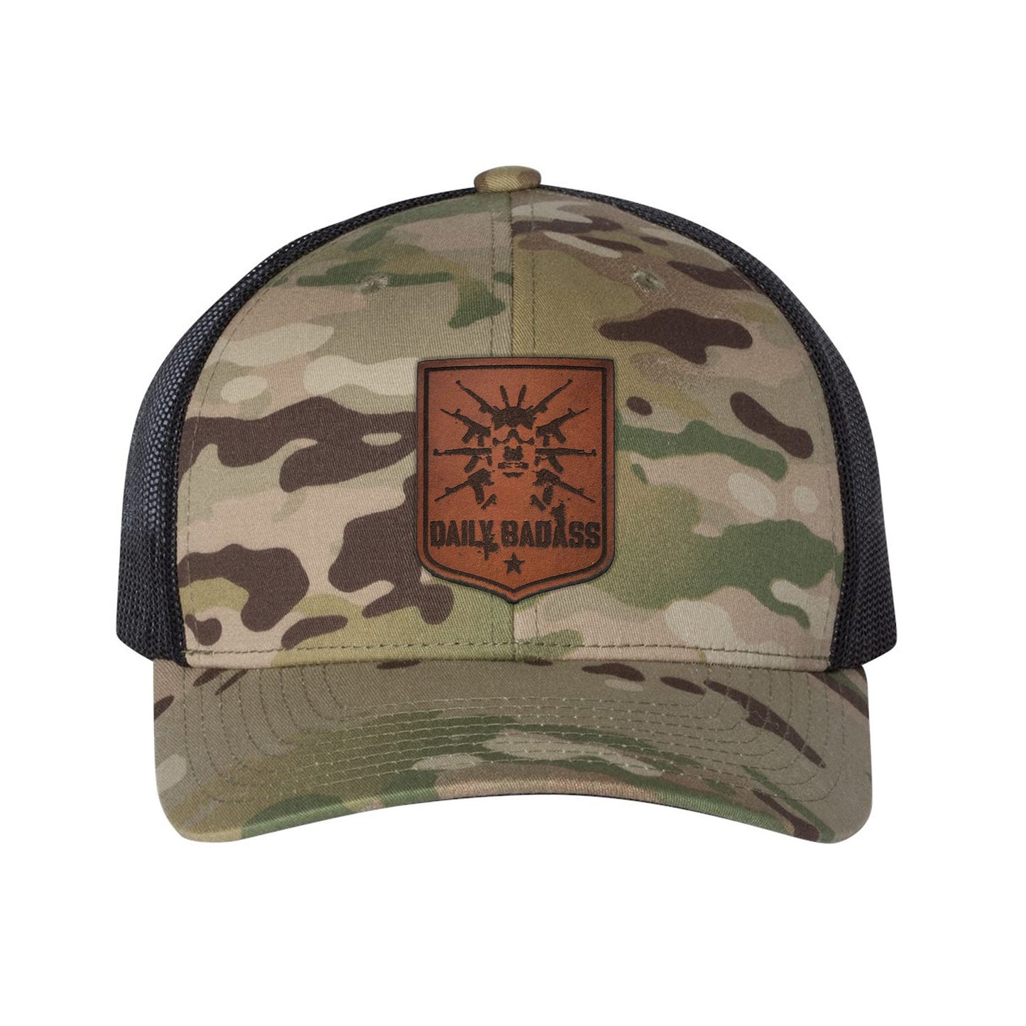 Daily Badass Leather Patch Snapback