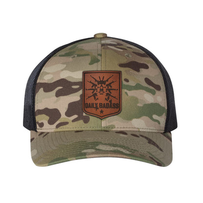 Daily Badass Leather Patch Snapback