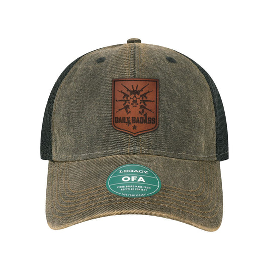 Daily Badass Leather Patch Dad Hat