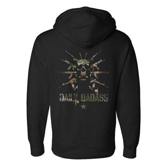 Daily Badass Multicam Logo Hoodie