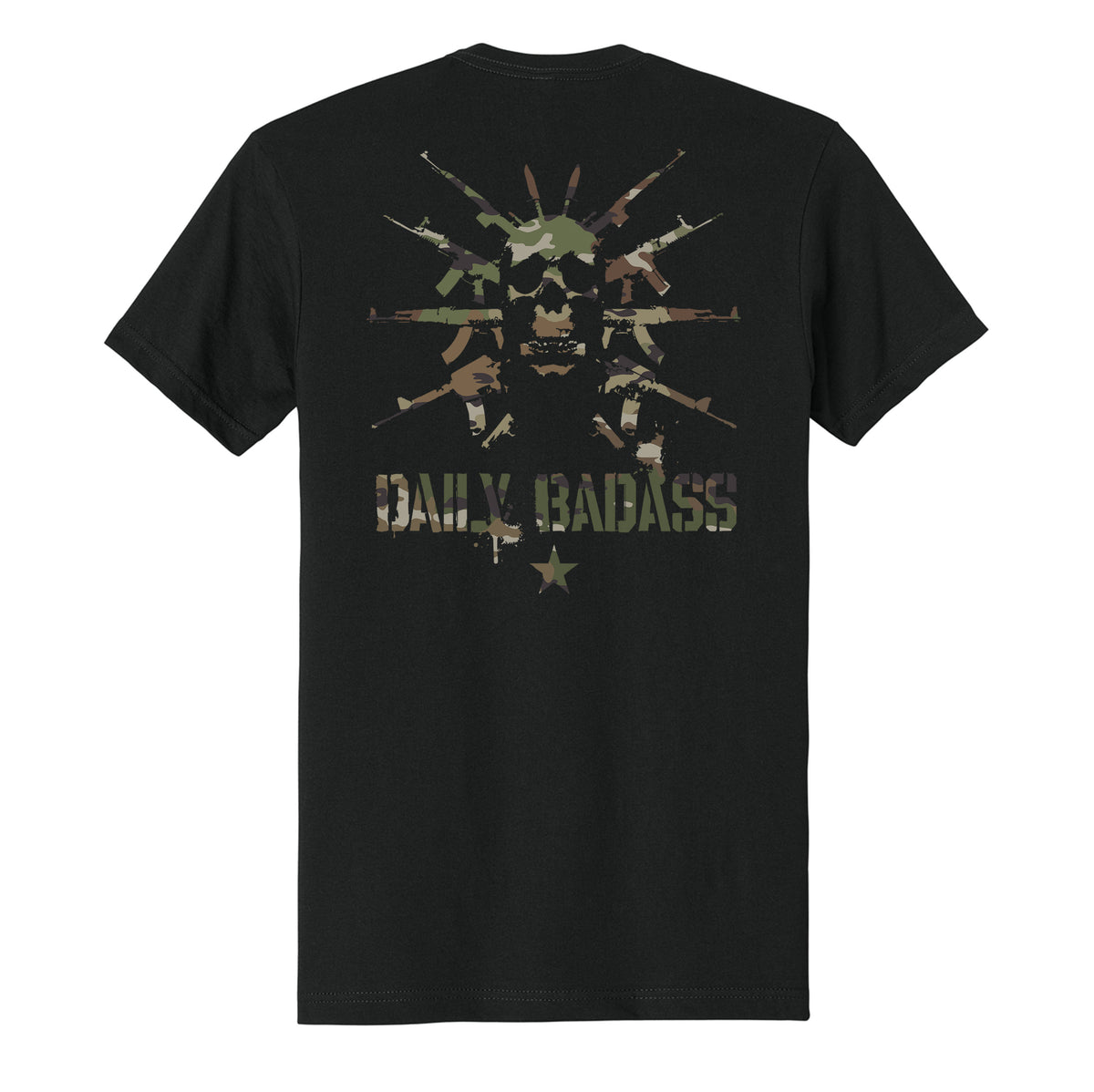 Daily Badass Multicam Logo Tee