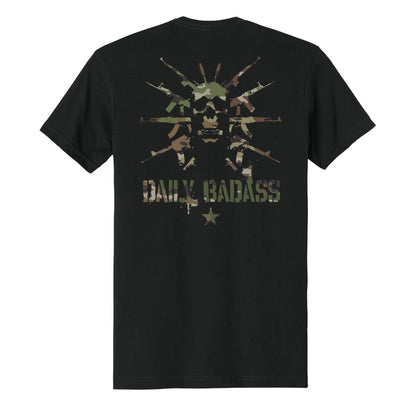 Daily Badass Multicam Logo Tee