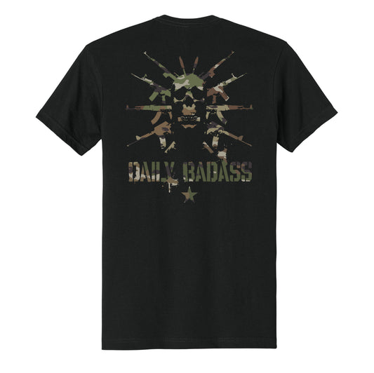 Daily Badass Multicam Logo Tee